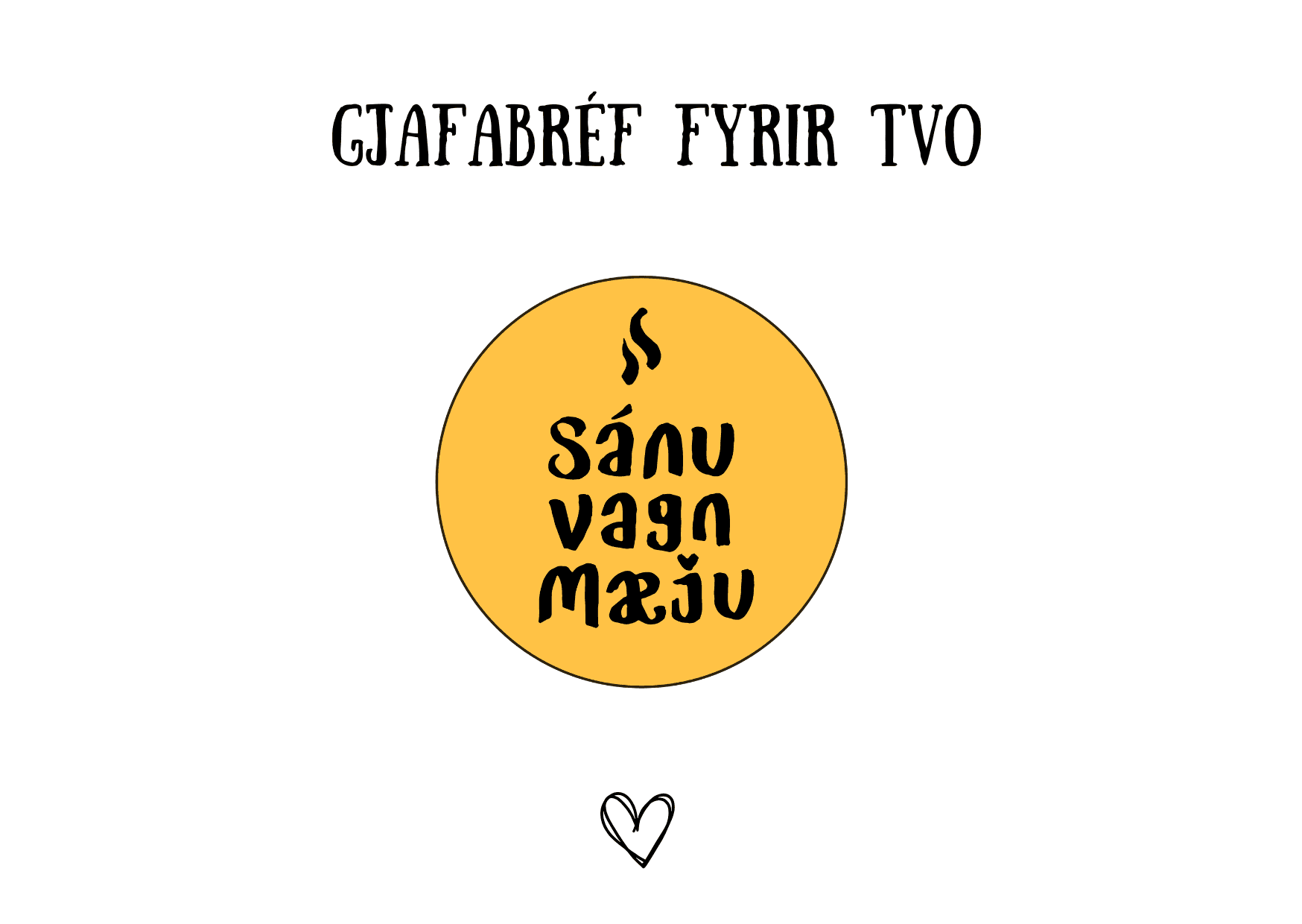 Gjafabréf fyir tvo