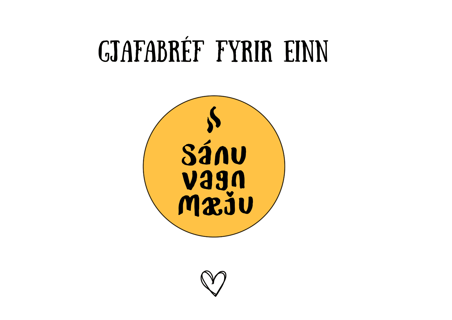 Gjafabréf fyrir einn